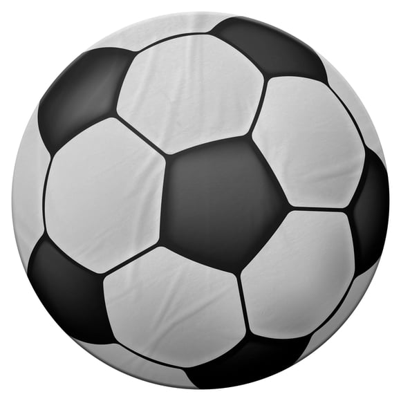Cobija Manta Frazada Juana Gallo Diseño Redonda de Balón de Futbol Soccer Ultra Suave