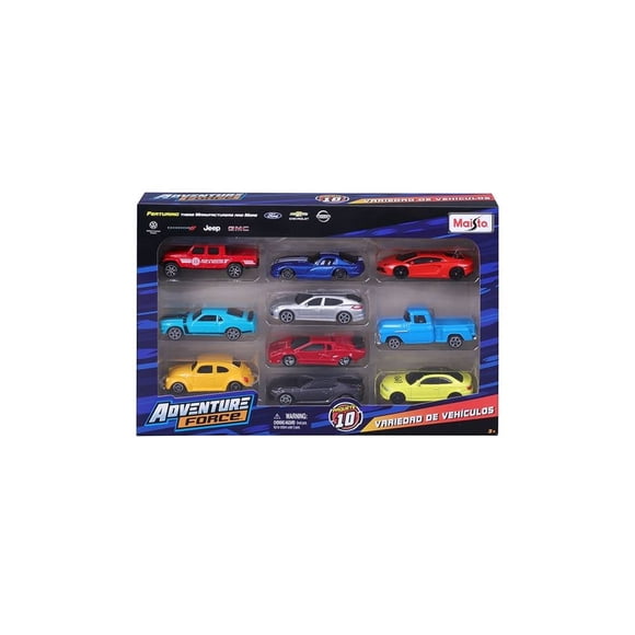Set de Vehículos Adventure Force Maisto Die-Cast Paquete de 10