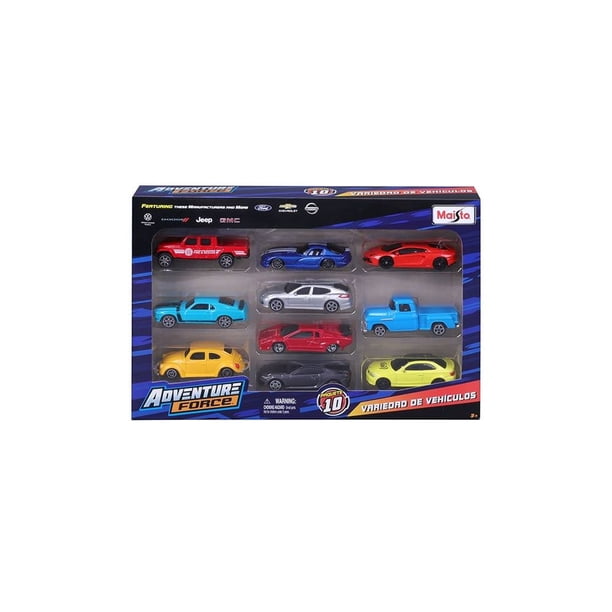 Set de Vehículos Adventure Force Maisto Die-Cast Paquete de 10