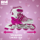 thumbnail image 2 of Patines en Línea Ajustables RM REGALOMEX para Niños Talla 19.5-23.5 Rosa Mediano, 2 of 6
