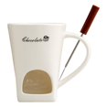 thumbnail image 1 of Taza para fondue de chocolate, taza para derretir chocolate, taza para derretir queso, cerámica práctica para Blanco, 1 of 9