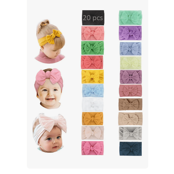 20pcs Paquete Diademas Niñas Bebes