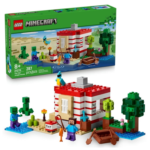 Set de Bloques de Construcción tipo rompecabezas LEGO Minecraft La Casa-Dinamita de la Selva 21275