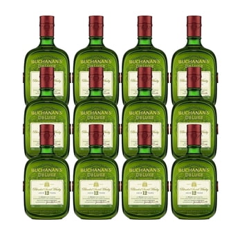 Caja de 12 Whisky Buchanan's Blend 12 Años 750 ml