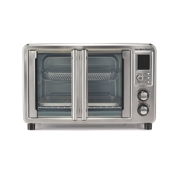 Horno Tostador con Freidora de Aire Hamilton Beach Mod. 31191J 6 en 1 Color Plata