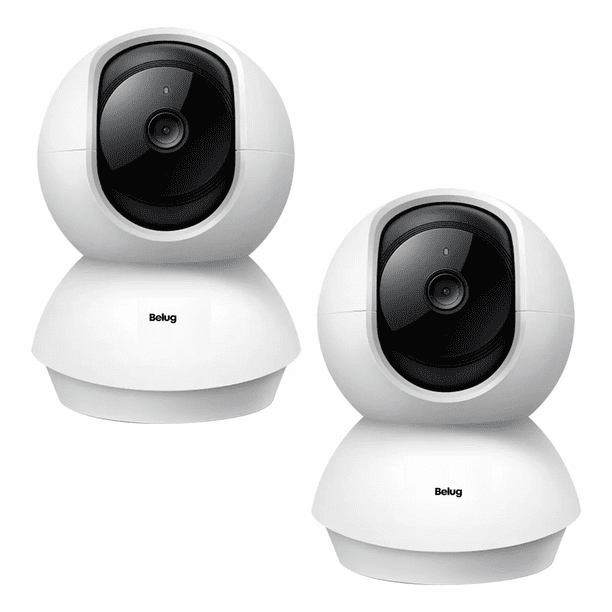 Videovigilancia Cronos 2 Cámaras blancas 2MP Full Hd Wifi Audio Bidireccional / Cobertura 360° Belug, Blanco
