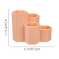 thumbnail image 3 of Small Multifunctional Organizer Desk Caddy Home Office Accessory Tray School Art Supply Holders Pen Pencil Brush Compartment Bathroom Countertop Storage, 3 of 9