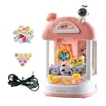 thumbnail image 2 of Máquina de juego de garra con sonidos Mini juego de garra Juguetes electrónicos pequeños Máquina de muñecas Rosa 20 muñecas, 2 of 9
