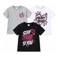 thumbnail image 1 of Pack 3 Playeras para Niña Estampadas Algodón Tallas 4 a 8, 1 of 4