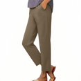 thumbnail image 2 of TaTaai Stretchy Golf Women Cropped Pants Lightweight Breathable Machine Washable No Fading Casual Travel Sports Slim Fit Ankle Length Trousers Gift, 2 of 9