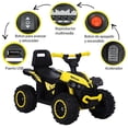 thumbnail image 1 of MONTABLE ELECTRICO CUATRIMOTO AMARILLA, 1 of 5