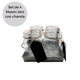 thumbnail image 1 of Set de 4 tarros mason jars con charola Good & Good HE-5811, 1 of 5