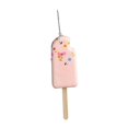 thumbnail image 2 of Adornos para árbol de Navidad, decoraciones navideñas, bricolaje, lindo y dulce adorno para árbol de Navidad. Helado de palito rosa, 2 of 9