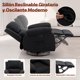 thumbnail image 5 of Korser Sillón Reclinable Giratorio 360°Adultos,Mecedora Pequeña Para Espacios Reducidos,Lino,Negro, 5 of 6