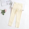 thumbnail image 1 of Leggings de color liso para niñas pequeñas, pantalones ajustados casuales de algodón suave con estampado, 3-4 años, 110, 3/T, 1 of 4
