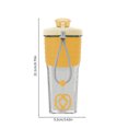 thumbnail image 3 of MTBLYS Botella mezcladora de proteínas | Vaso mezclador de 700 ml (24 oz) | Con bola mezcladora | Portátil y a prueba de fugas | Suplemento pre-entrenamiento | Uso en gimnasio y fitness, 3 of 8