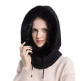 thumbnail image 2 of Gorro de lana Zulema con Bufanda para mujer Negro, 2 of 7