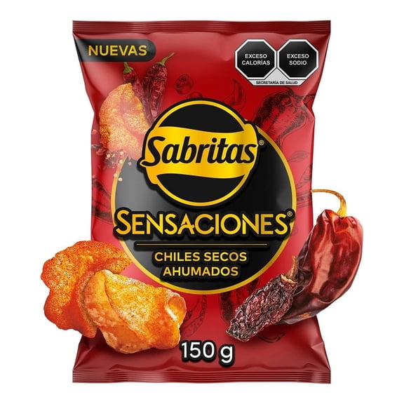 Papas fritas Sabritas Sensaciones sabor chiles secos ahumados 150 g