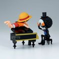 thumbnail image 4 of Banpresto - Monkey D. Luffy y Brook, Figura de Colección, One Piece World Collectable Log Stories, 19 cm (7.5"), Figura Oficial, 4 of 9