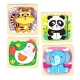 thumbnail image 1 of Rompecabezas de madera Uds., tablero de rompecabezas Montessori , reconocimiento de animales, artesanía de madera, rompecabezas Estilo A, 1 of 8