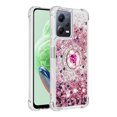 thumbnail image 2 of Funda para Xiaomi POCO X5 5G con Brillo Líquido Flotante, Purpurina, Parachoques y Anillo Giratorio Soporte, 2 of 5