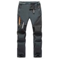 thumbnail image 1 of Ceisia Gift Men's Winter Casual Pants - Faddish Solid Patchwork Sports Zipper Pockets Trousers, 1 of 2