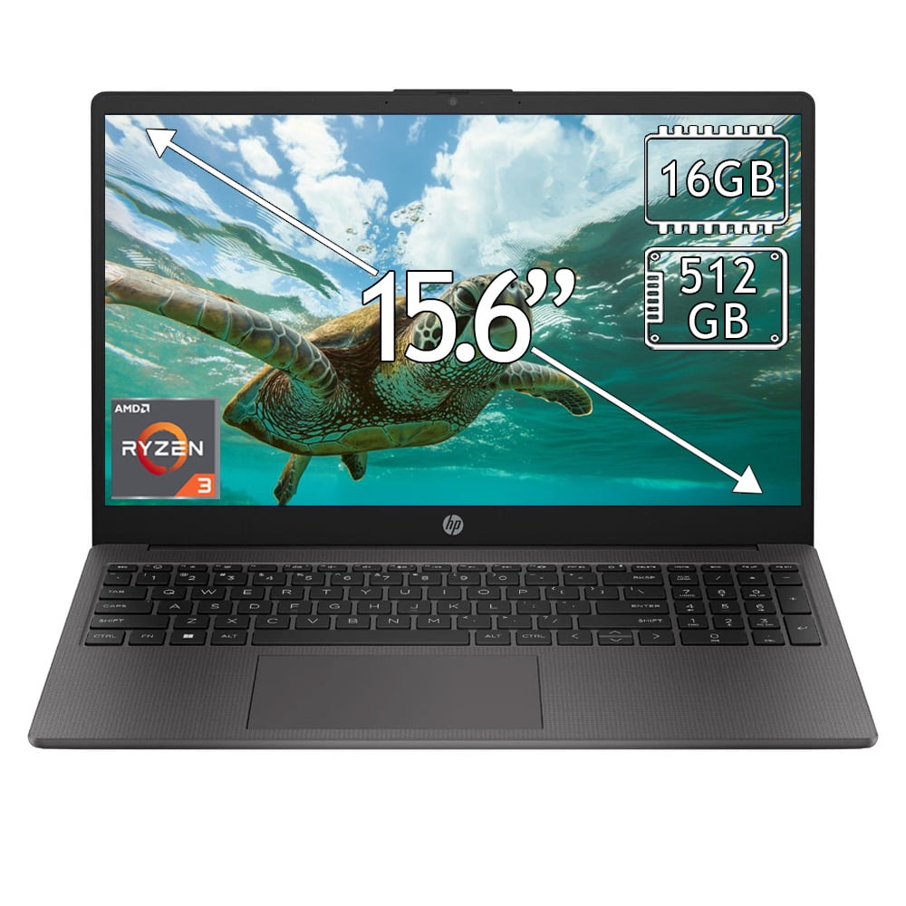 Laptop HP 255 G10 Ryzen 3 16GB 512GB 15.6" Negro
