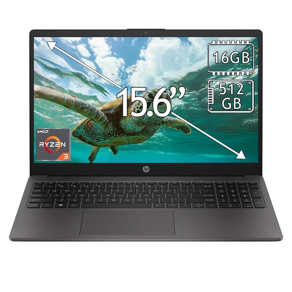 Laptop HP 255 G10 Ryzen 3 16GB 512GB 15.6" Negro