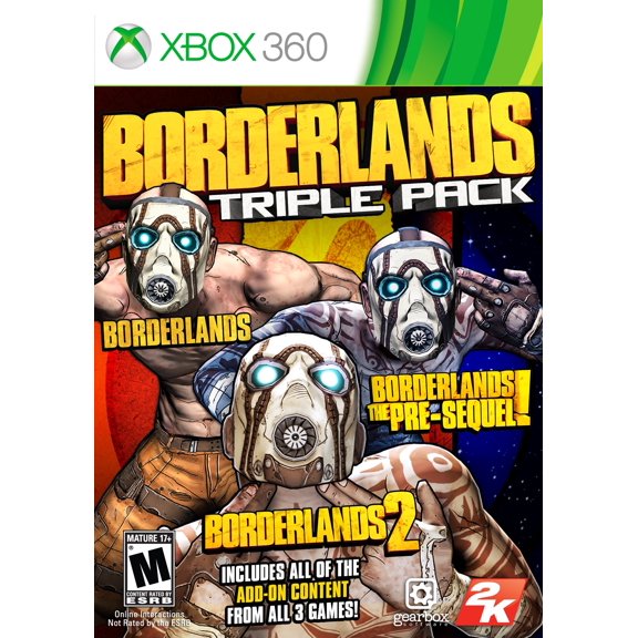 Paquete Triple Borderlands 2K para Xbox 360