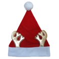 thumbnail image 1 of Gorro Prichos Navideño con Crestas Doradas, 0.6 cm x 40 cm x 30 cm, 1 Pieza, 1 of 4