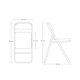 thumbnail image 2 of Silla plegable de oficina ilios innova  Rosa, 2 of 9