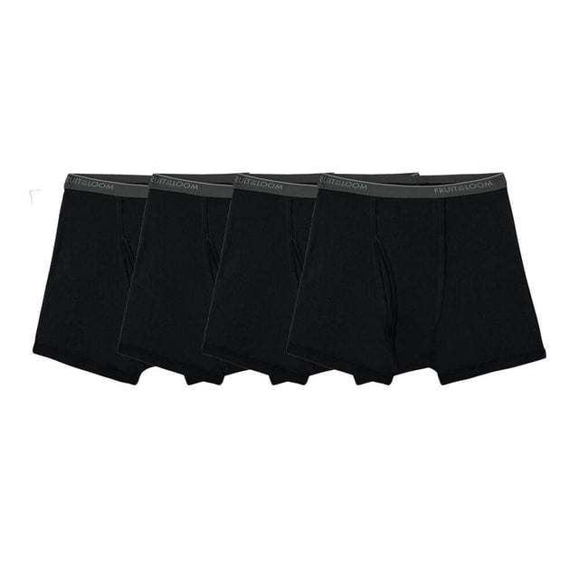 Bóxer Fruit Of The Loom para Hombre, Trunk Low Rise Negro 4 Piezas Talla G
