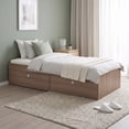 thumbnail image 3 of Cama Individual de Madera con Almacenamiento Inferior Diseño Compacto y Moderno, 3 of 8