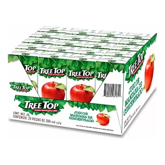 Jugo de Manzana Tree Top 20 Pack de 200 Ml c/u