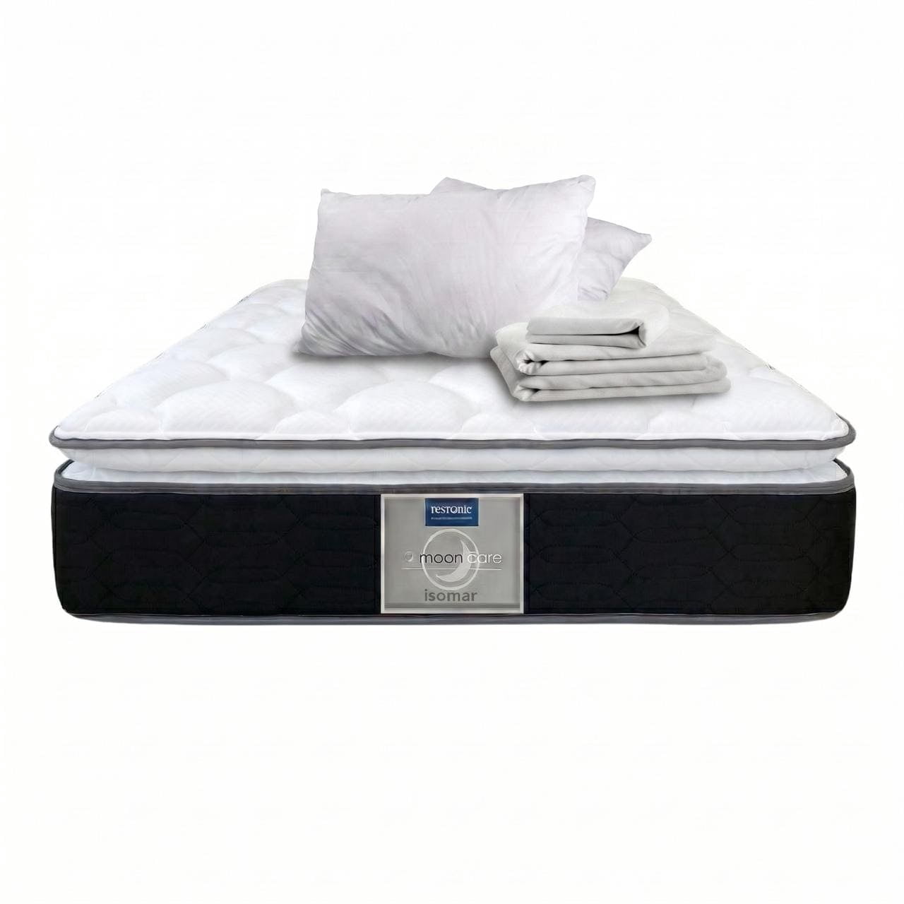 Colchón Matrimonial Restonic Ortopédico Memory Foam Elite Cooling + 2 Almohadas + Sabanas Frias