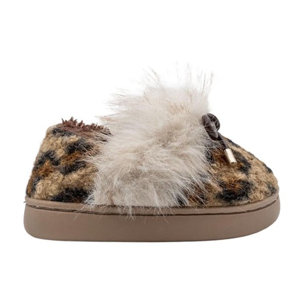 Pantuflas FERNANDA Niña Peluche Invierno Frio cafe 14