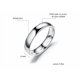 thumbnail image 2 of Anillo De Pareja De Titanio Liso De Acero Inoxidable Simple Xtellar plateado, 2 of 4