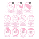 thumbnail image 2 of Bolsa Compresa Hello Kitty Sanrio Kuromi Cinamoroll Colicos ROSA, 2 of 4