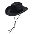 thumbnail image 2 of Sombrero de vaquero Sunnimix negro para Disfraz y Fotografía, 2 of 8