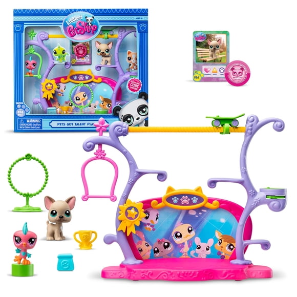 Set de juego Littlest Pet Shop Pets Got Talent Gen 7 con figura