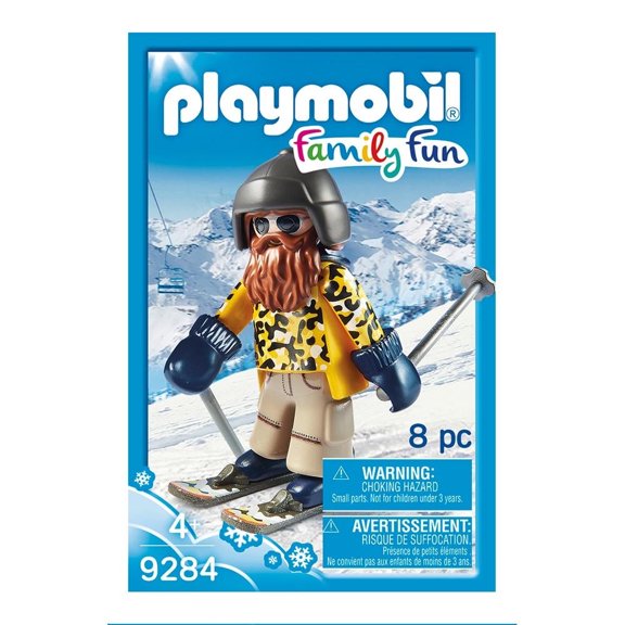 Esquiador con Snowblades Playmobil Family Fun 8 Piezas