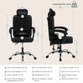 thumbnail image 3 of Silla de Oficina Titano Negra, Ergonómica y Con Reposacabezas Ajustable, 3 of 8