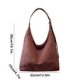 thumbnail image 3 of Bolso tote de pana, bandolera | Bolso de mano informal de gran capacidad estilo gamuza | Bolso de viaje de tela suave con bolsillo desmontable y correa ajustable, 3 of 6