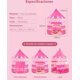 thumbnail image 3 of Tienda Niños Carpa Castillo Casita Portátil Juguete Infantil Modelo Rosa, 3 of 4