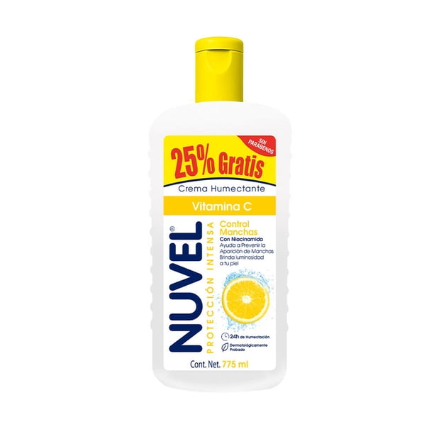Crema Nuvel protección intensa control manchas vitamina c 775 ml
