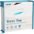 thumbnail image 1 of Lucid - Protector de Colchón 100% Impermeable - Ajuste Universal - Cubierta de Tela Toalla - Cubre Colchón de Algodón Suave - Hipoalergénico y Transpirable - Blanco - Tamaño Individual Extra Largo, 1 of 6