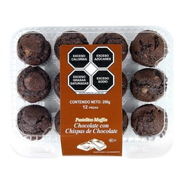 Mini Muffins Chocolate con Chispas 12 Piezas