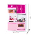 thumbnail image 2 of Minicocina rosa para niños pequeños | Juguete de cocina realista con accesorios | Juego educativo de interior para niños y niñas, 2 of 6