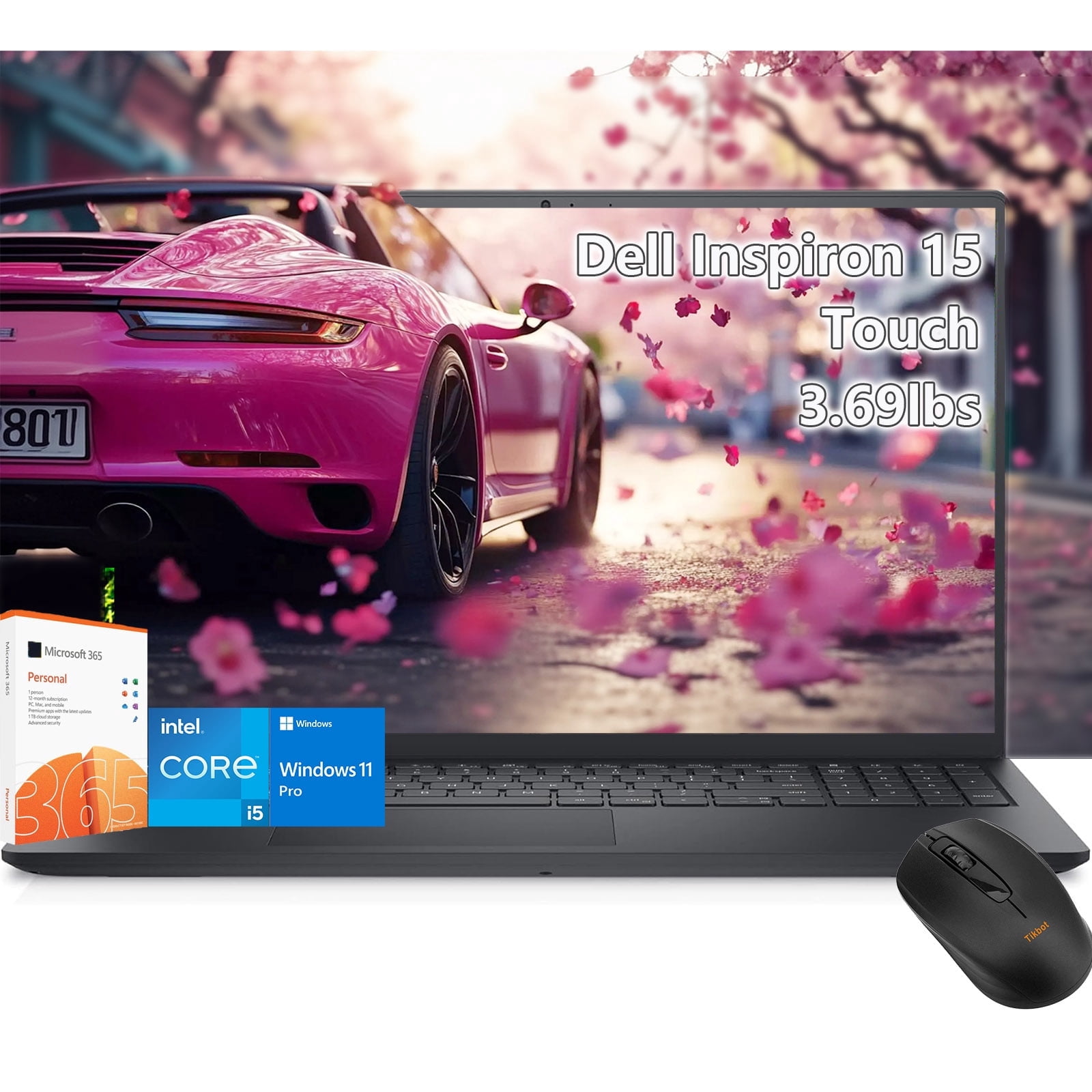 Dell inspiron 15 Laptop con Pantalla Táctil -Intel Core i5-1334U Supera i7-1255U - 15.6" FHD Táctil -32GB RAM -1TB PCIe SSD -Windows 11 Pro -Office 365 - Laptop Computadora -Estudiante Universitario