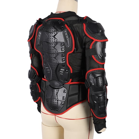 Motocicletas Chaqueta Protectora Armadura De Cuerpo Completo, Equipo De Bicicleta De Tierra De Protección De La Columna Verte